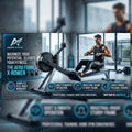 ：3-in-1 Folding Rowing Machine, Multifunctional Full Body Workout Trainer, Foldable Cardio & Strength Fitness Equipment for Home