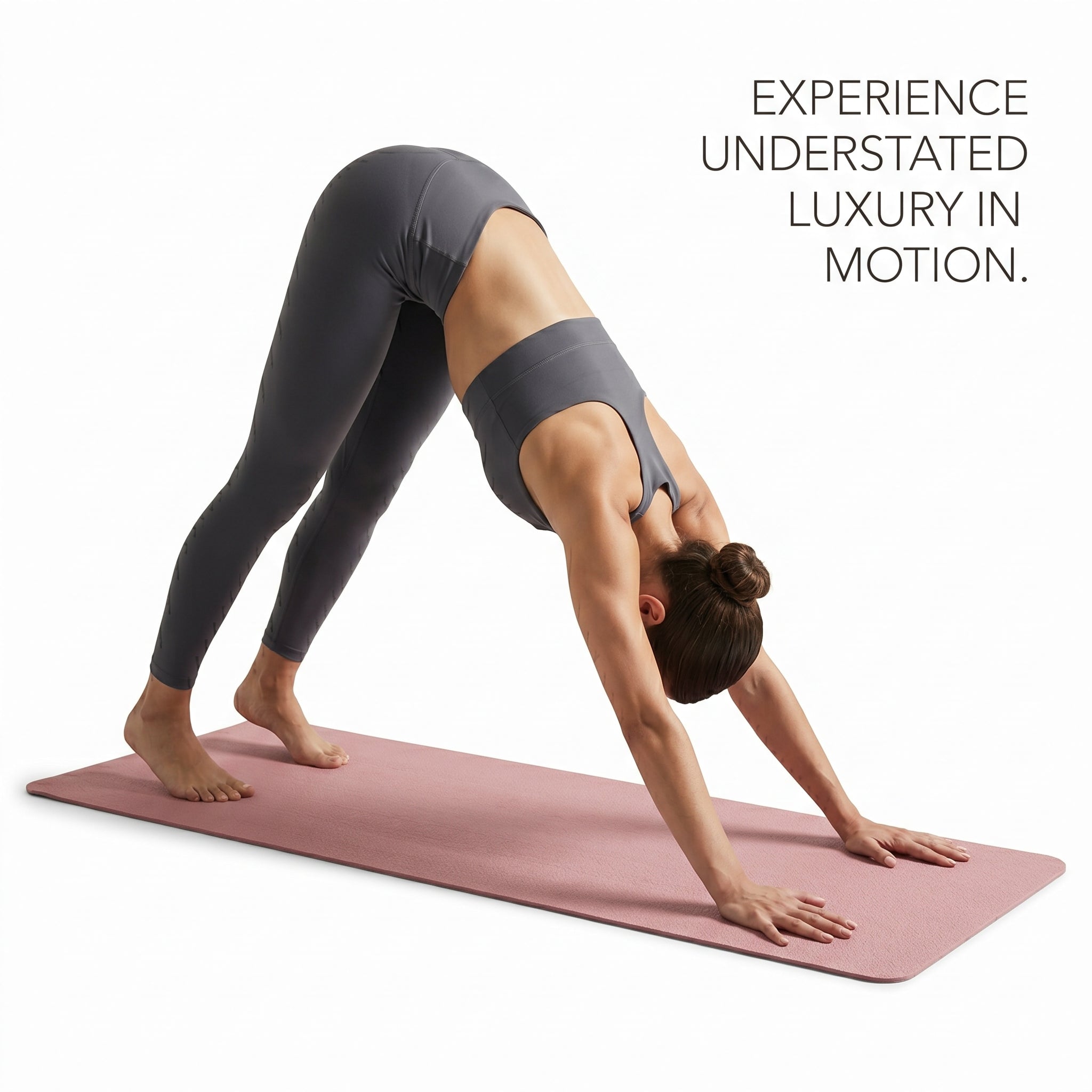 Thick Double-Sided Non-Slip Yoga Mat, Shock Absorbing Exercise Mat, Waterproof Sweatproof Mat for Yoga, Pilates & Home Floor Workout